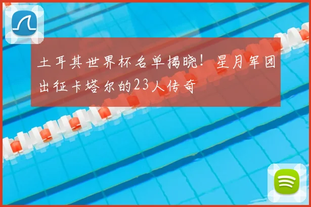 土耳其世界杯名单揭晓！星月军团出征卡塔尔的23人传奇